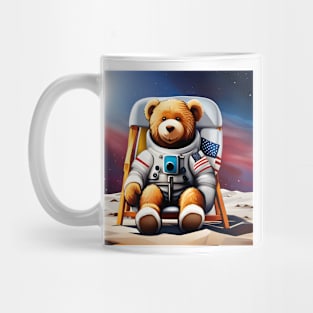 Teddy in a Space suit on the Moon Mug